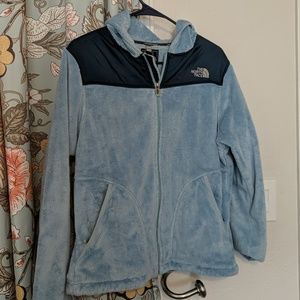 North face hooded fleece